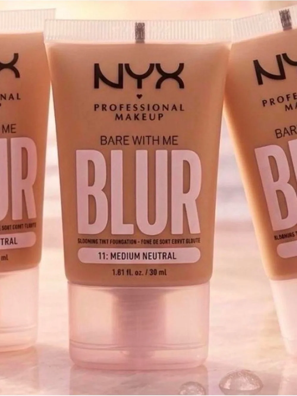 Bare With Me Blur Foundation - Medium Neutral Set of three